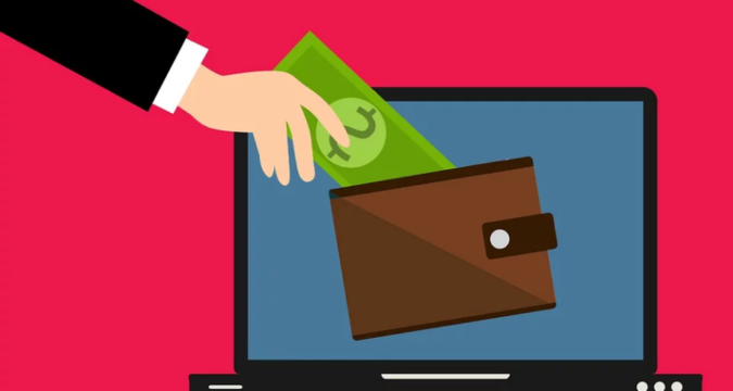 an illustration of electronic wallet